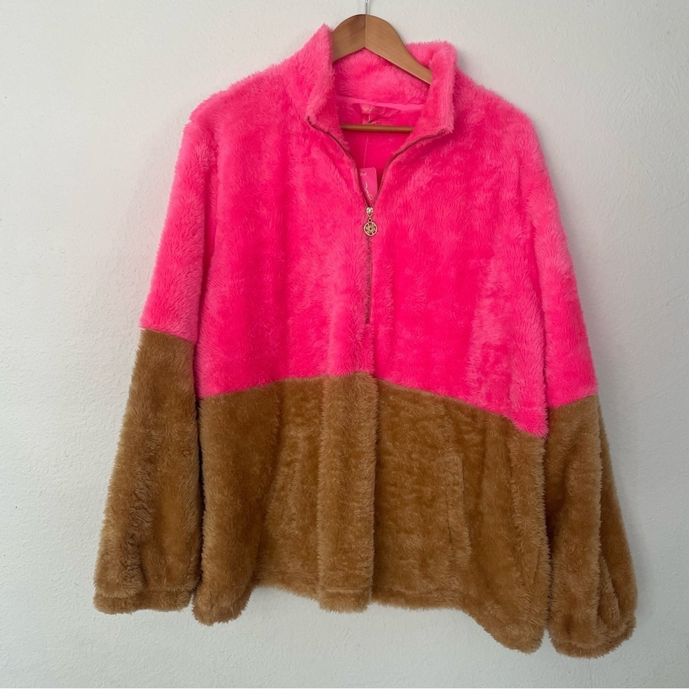 Lilly Pulitzer Keala Sherpa Popover Sweatshirt Size XXL NWT - Picture 6 of 16